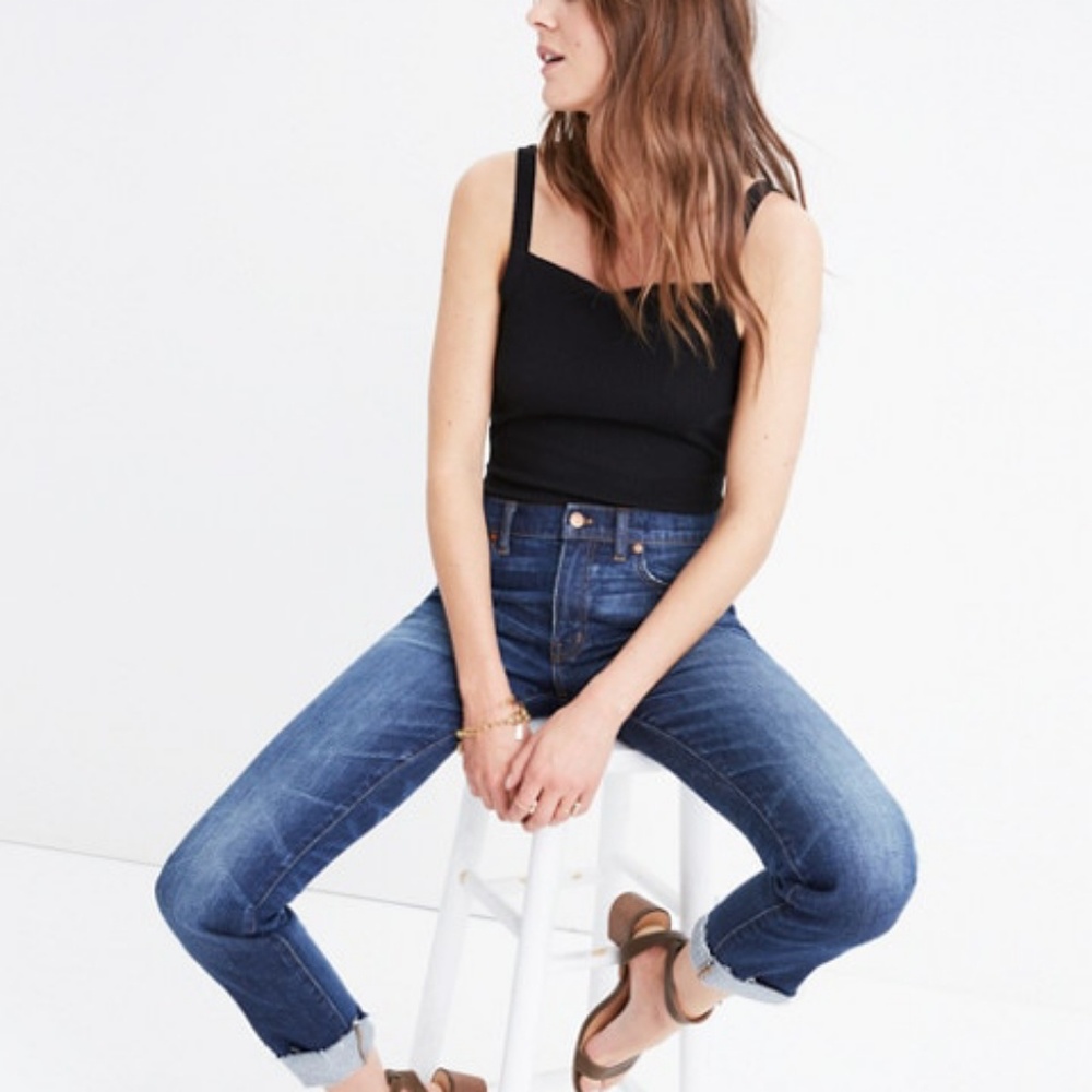 Madewell Raw Hem Slim Boyfriend Jeans